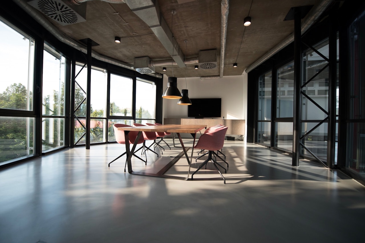 Espacio de trabajo de una empresa de servicios profesionales